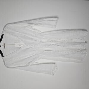 NWT Valentina Naldi Women's White Dress Size Large
